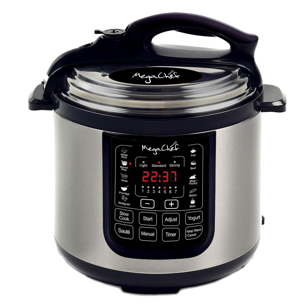 Megachef 8 Quart Digital Pressure Cooker With 13 Pre-set Multi Function Features