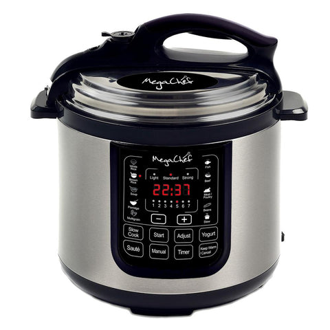 Megachef 8 Quart Digital Pressure Cooker With 13 Pre-set Multi Function Features