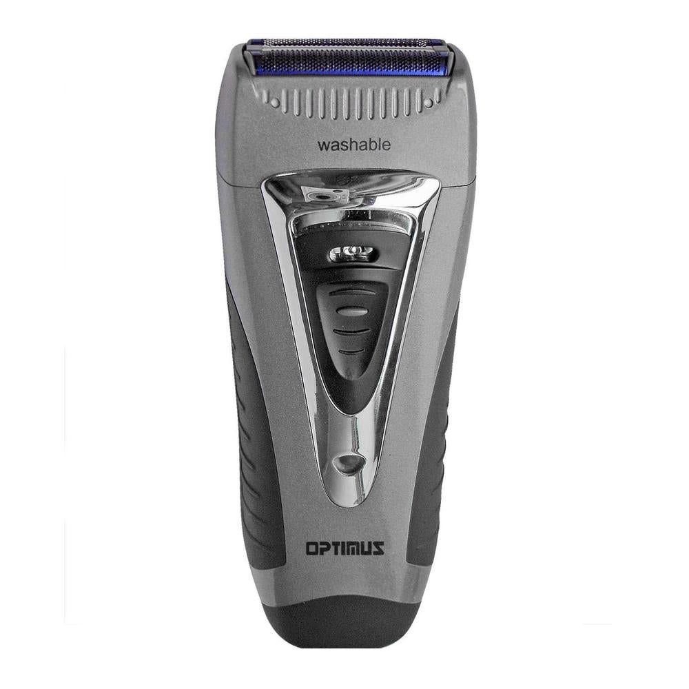 Optimus Curve Rechargeable Triple Wet/dry Mens Shaver, Black/silver