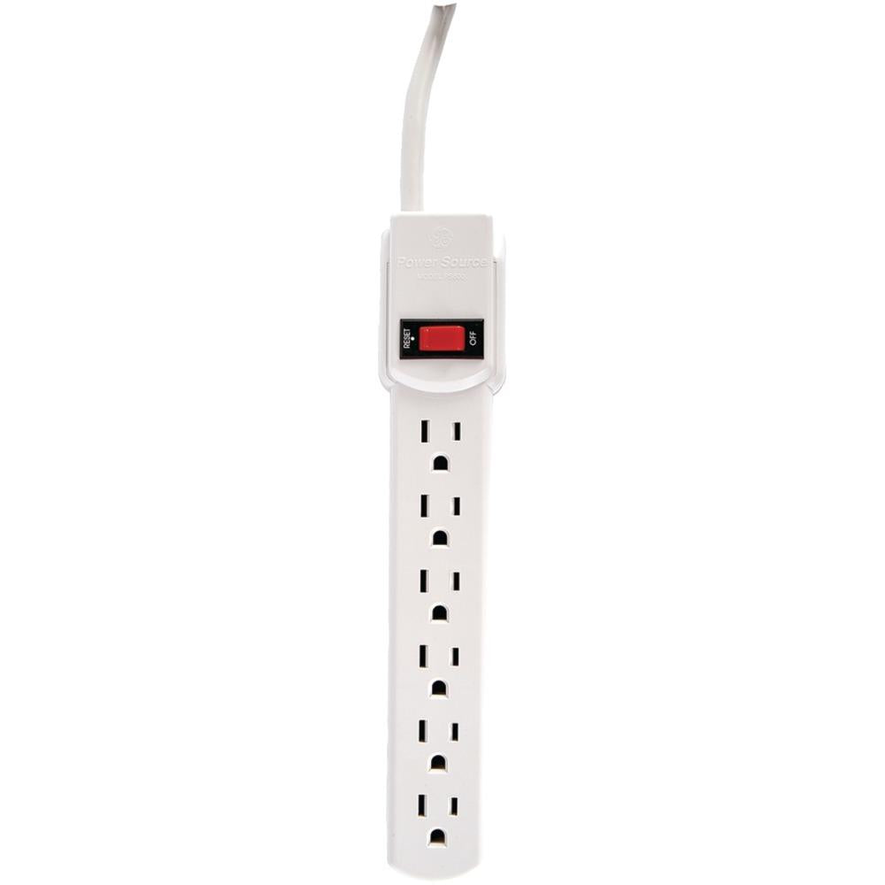 Ge Hep55253/50268 6-outlet Power Strip With 9ft Cord