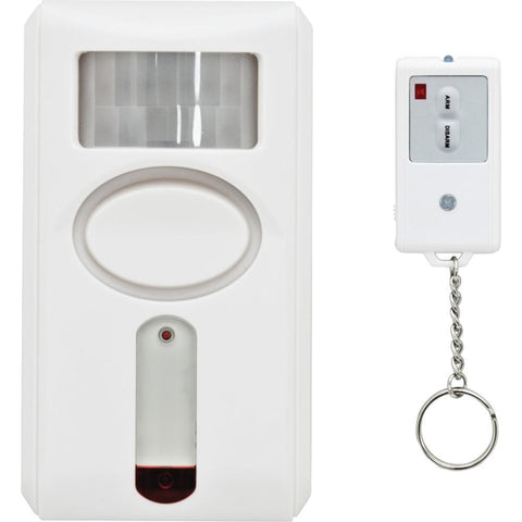 Ge 51207 120db Motion-sensing Alarm With Ir Keychain Remote