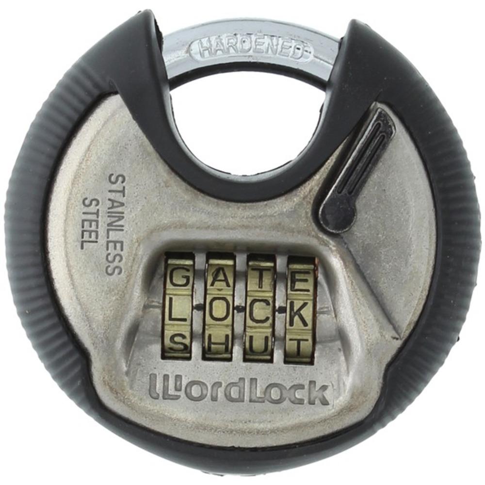 Wordlock Pl-074-sn 4-dial Combination Disc Padlock