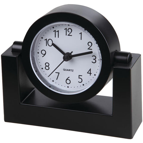 Timekeeper Tk6851 4 Swivel Black Desktop Clock