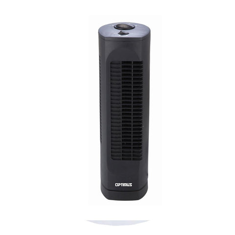 Optimus 17 In. Desktop Ultra Slim Oscillating Tower Fan-black