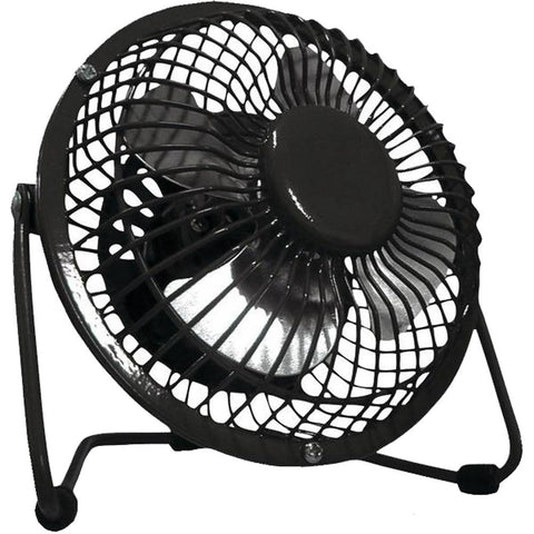 Optimus 4 In. Personal Metal Fan In Black