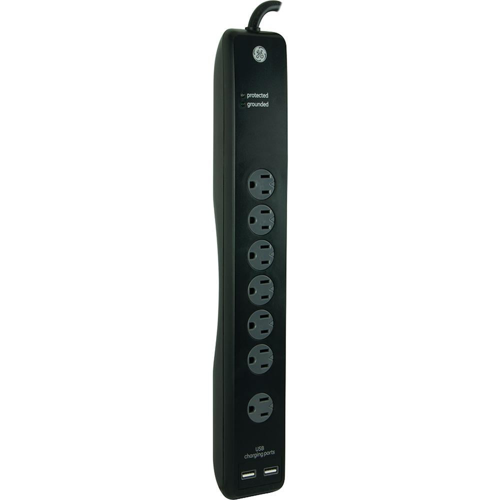 Ge 7-outlet Advanced Surge Protector With 2 Usb Ports Jas25795