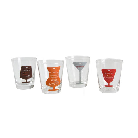 Tommy Bahama Set Of 4 1.5 Oz Shot Glasses