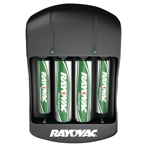 Rayovac Ps134-4b Gen Value Charger With 2 Aaa & 2 Aa Ready-to-use Rechargeable Batteries