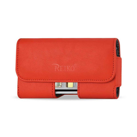 Horizontal Pouch With Easy Take Out Design Iphone4 In Orange (4.72x2.56x0.59 Inches Plus)