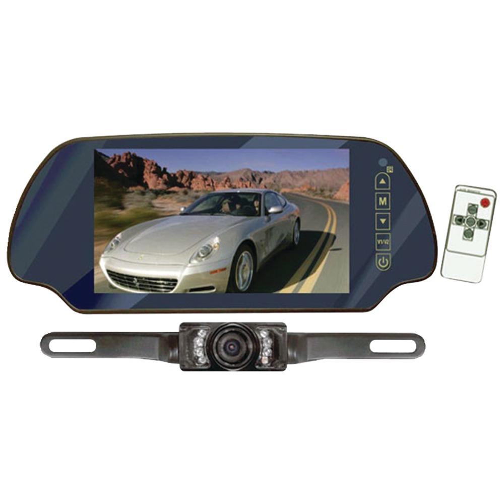 Pyle Plcm7200 7 Lcd Mirror Monitor/backup Night Vision Camera Kit