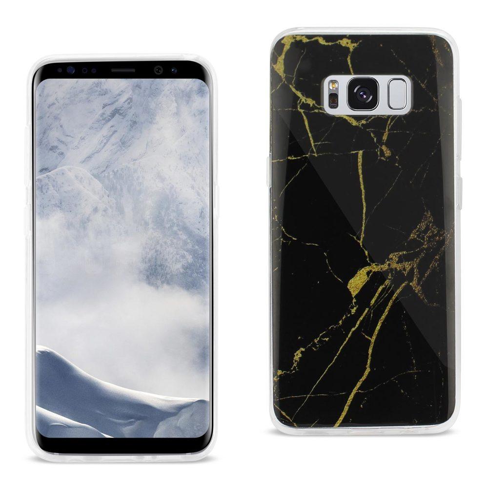 Reiko Samsung Galaxy S8 Edge/ S8 Plus Streak Marble Iphone Cover In Black