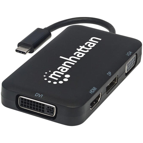 Manhattan Usb-c 4-in-1 Audio And Video Converter Ici152600