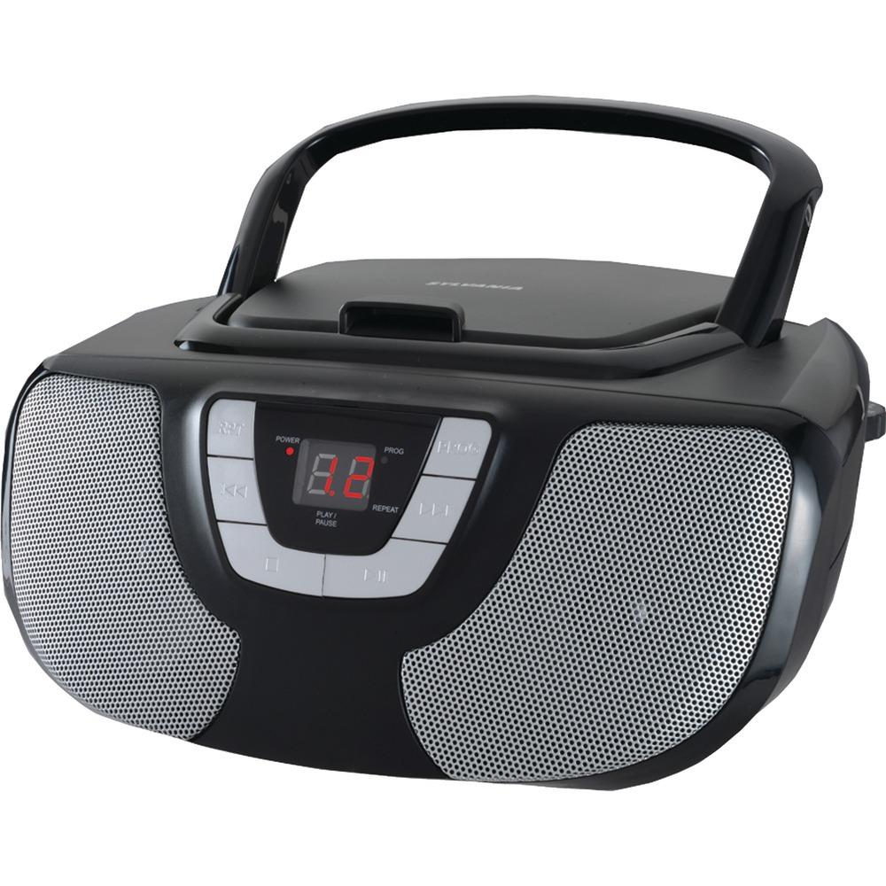 Sylvania Portable Cd Radio Boom Box (black) Curcd1025bk