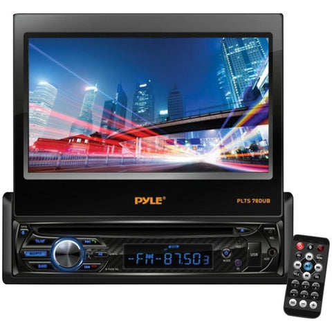 Pyle Plts78dub 7 Single-din In-dash Dvd Receiver With Motorized Fold-out Touchscreen & Bluetooth