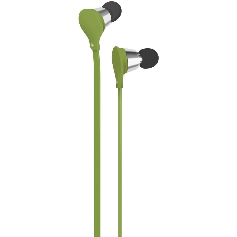 At&amp;amp;t Jive Noise-isolating Earbuds With Microphone (green) Wacemb01grn