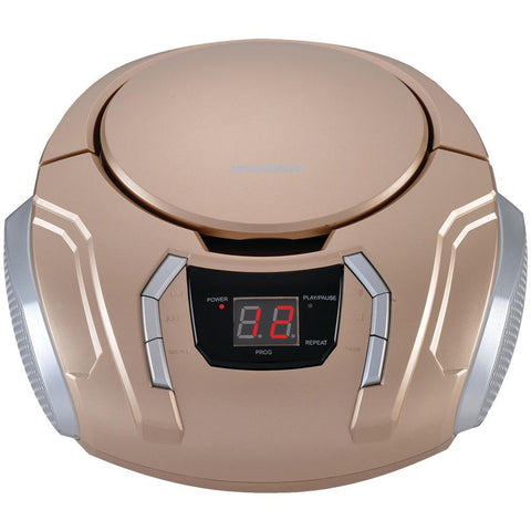 Sylvania Portable Cd Players With Am And Fm Radio (champagne) Cursrcd261bcgn