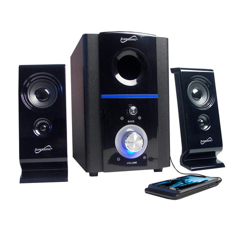 Supersonic 2.1 Multimedia Speaker System In Black