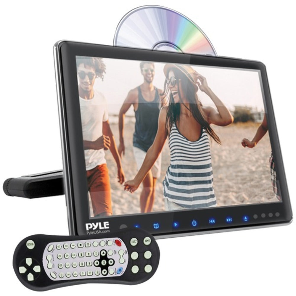 Pyle Plhrdvd904 9.4 Lcd Universal Headrest Monitor With Dvd/cd Player & Ir & Fm Transmitters