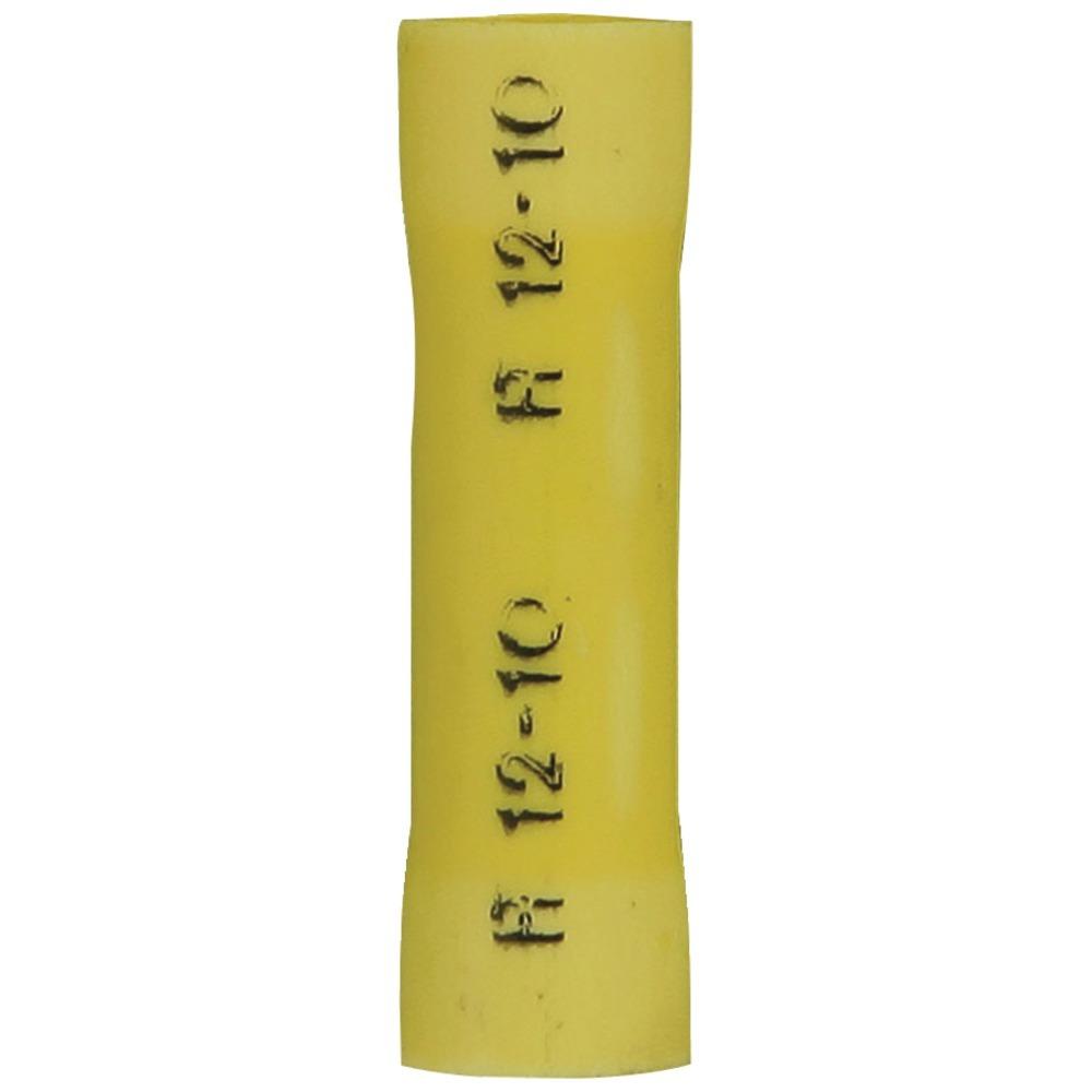 Install Bay Yvbc Vinyl Butt Connectors (yellow, 12-10 Gauge, 100 Pk)