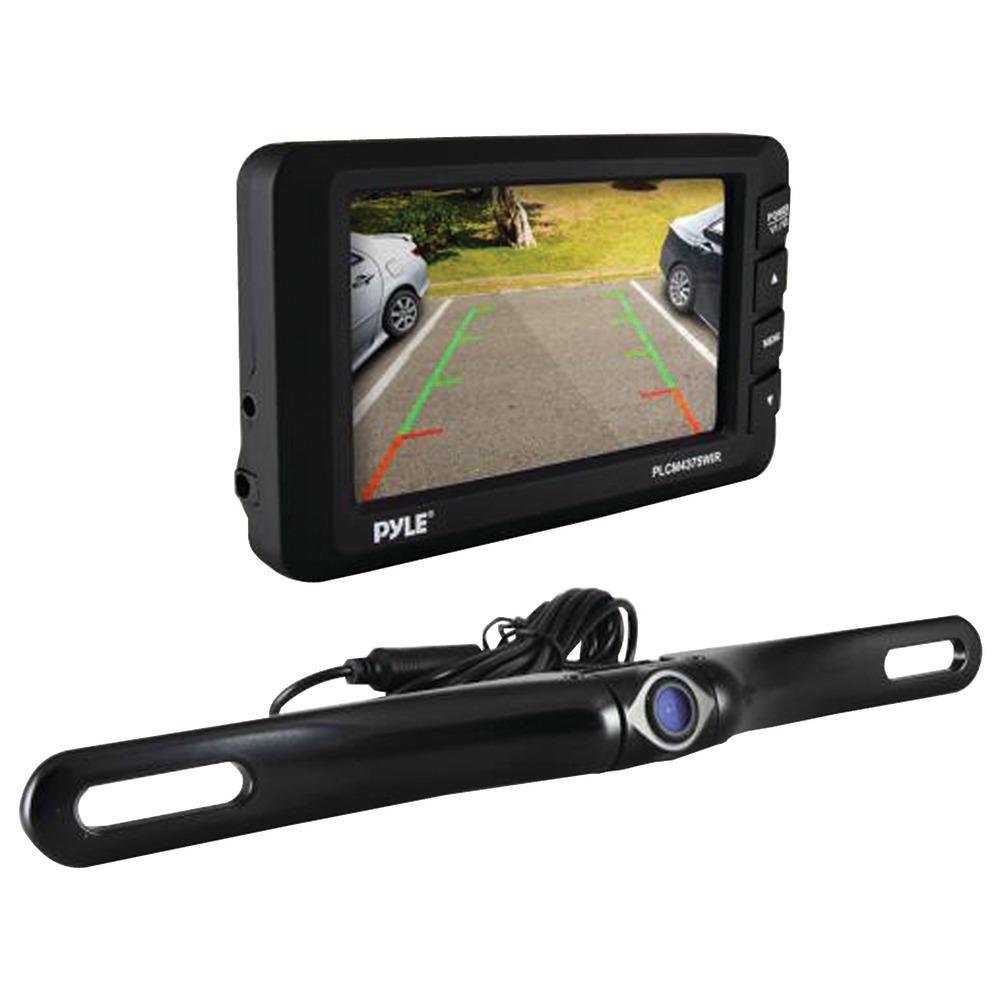 Pyle Plcm4375wir 4.3 Lcd Monitor & Wireless Backup Camera With Parking/reverse Assist System