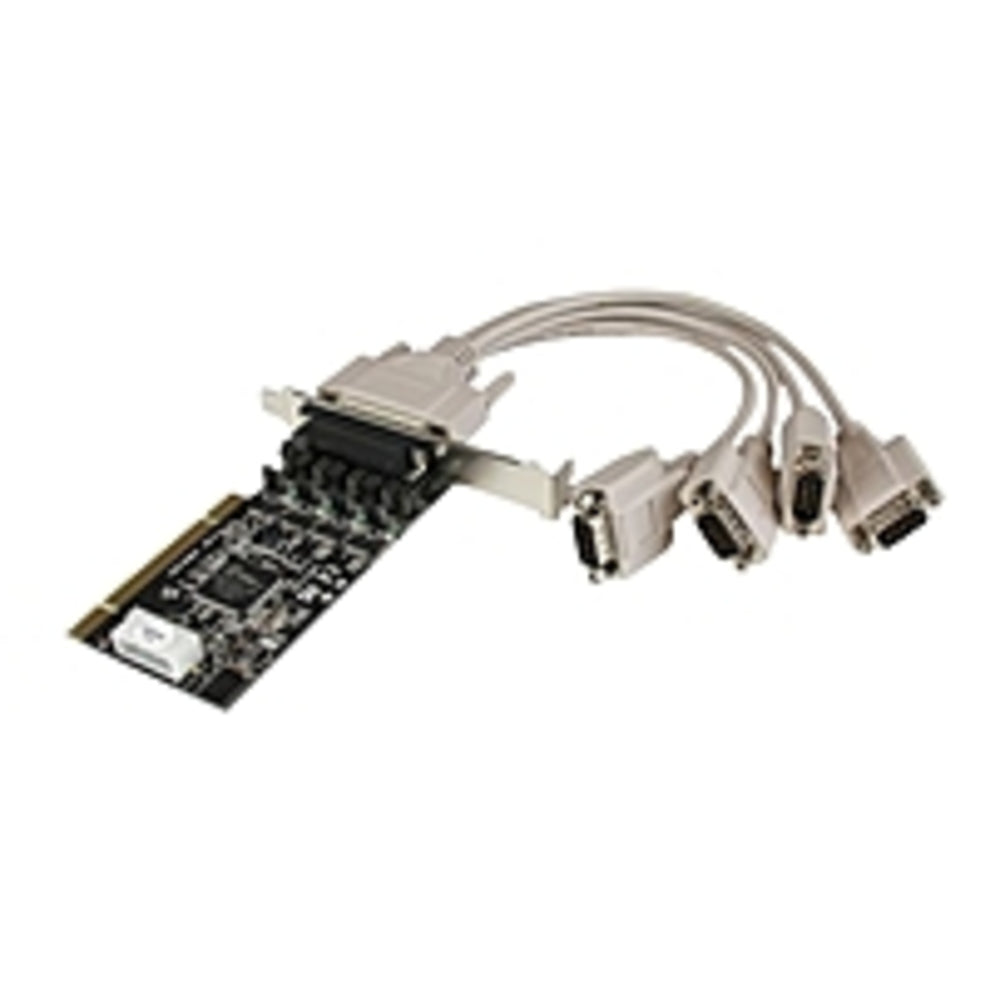 Startech.com 4 Port Rs232 Pci Serial Card Adapter With Power Output - Pci-x - 4 X Db-9 Male Rs-232 Serial - Plug-in Card