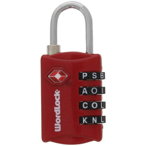 Wordlock Ll-206-rd 4-dial Luggage Lock (red)