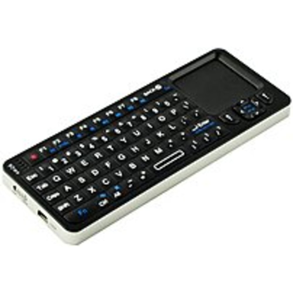 Visiontek 900507 Candyboard Wireless Mini Keyboard With Touchpad And Built-in Ir Remote - Black