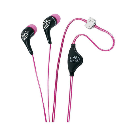 Spectra Kt2081pb Hello Kitty Jeweled Earbud Headphones - Pink