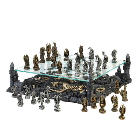 Two Tier Dragon Chess Set 10015190