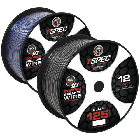 T>spec V10sw12125-bk V10 Series Speaker Wire (125ft, 12 Gauge)