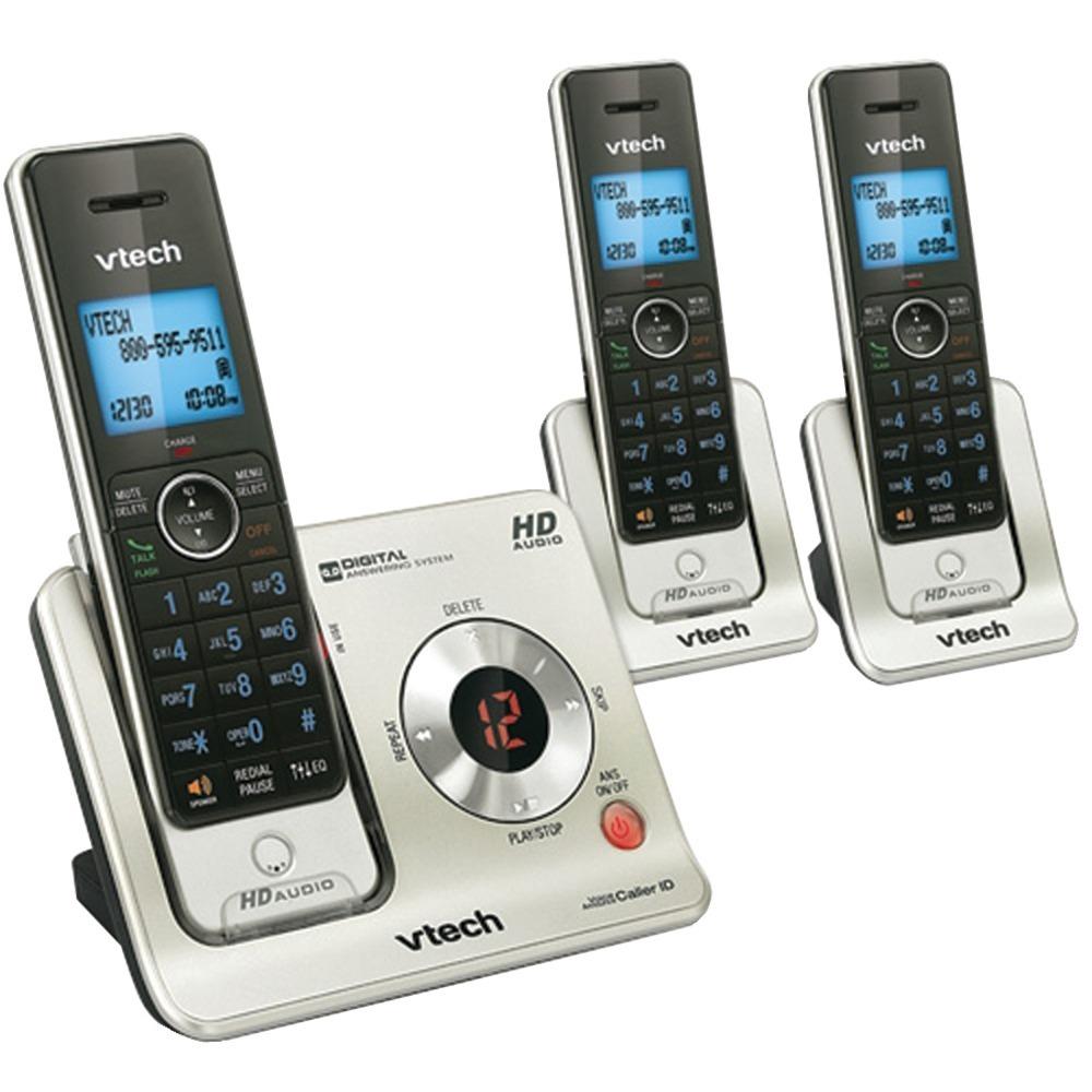 Vtech Ls6425-3 Dect 6.0 3-handset Answering System With Caller Id/call Waiting