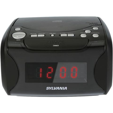 Sylvania Usb-charging Cd Dual Alarm Clock Radio Curscr4986