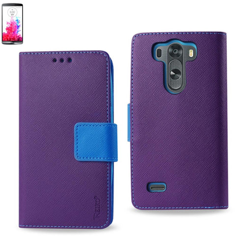 Reiko Lg G3 Mini 3-in-1 Wallet Case In Purple