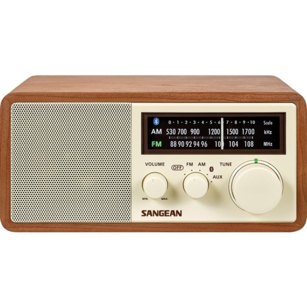 Sangean Wr-16 Am/fm Bluetooth Wooden Cabinet Radio