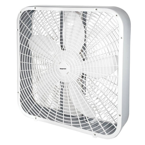 Impress 20-inch 3-speed Box Fan In White