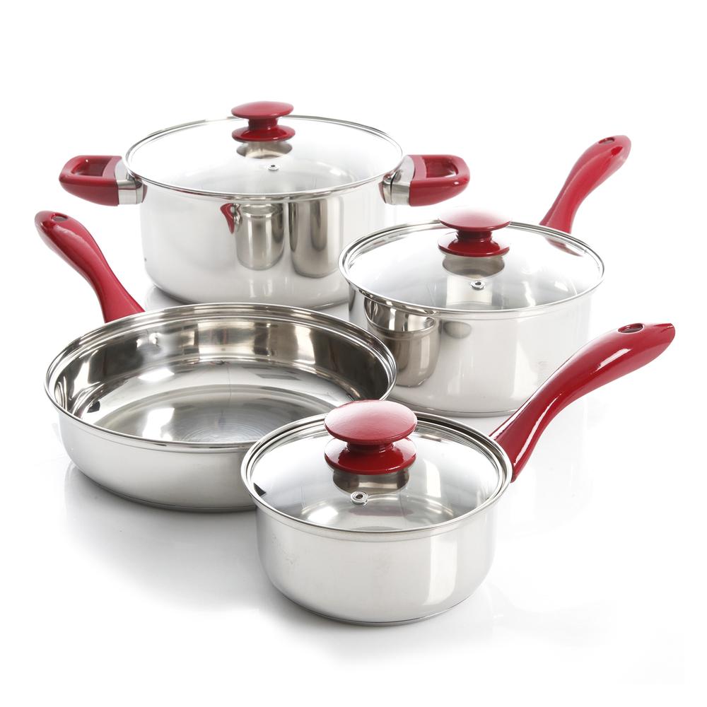 Sunbeam Crawford 7 Piece Stainless Steel Cookware Set