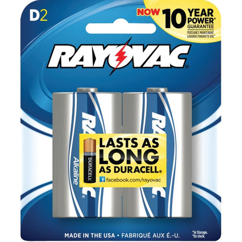 Rayovac 813-2f Alkaline Batteries (d; 2 Pk)