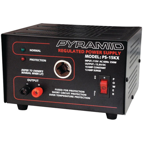 Pyramid Car Audio Ps15k 10-amp Power Supply With Car-charger Adapter