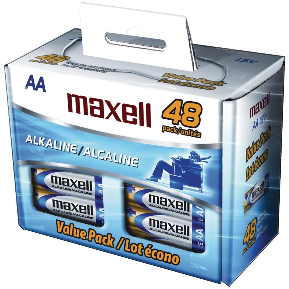 Maxell Alkaline Batteries (aa; 48 Pk; Box) Mxlaa48box