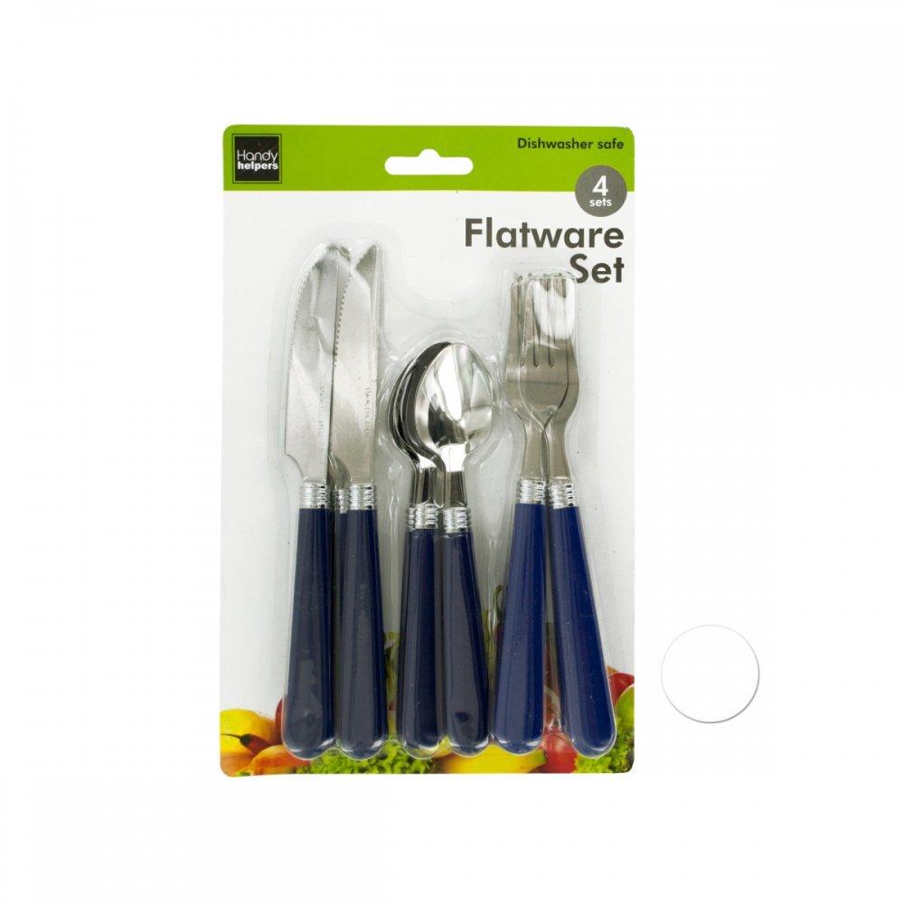 Flatware Set With Plastic Handles Ol179