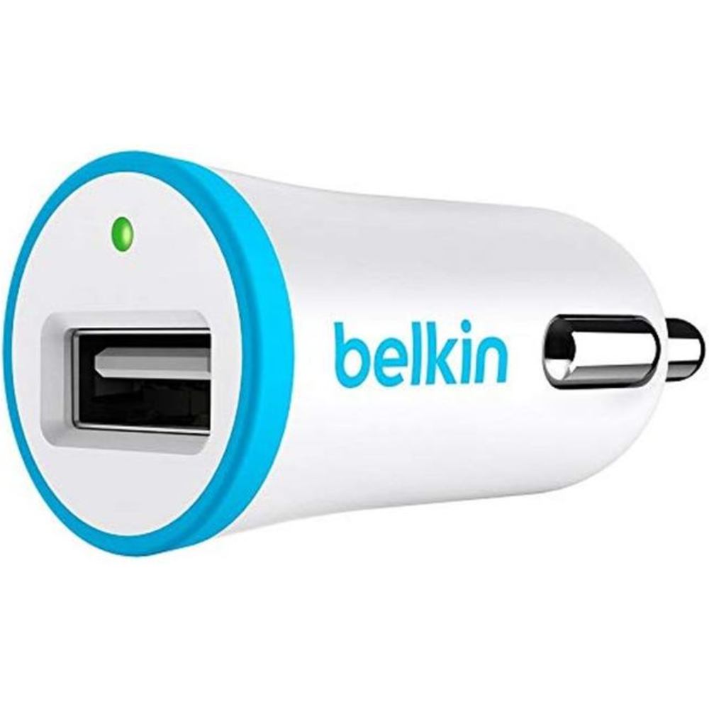 Belkin F8j054btblu Boost Up Usb Car Charger Adapter - Blue, White