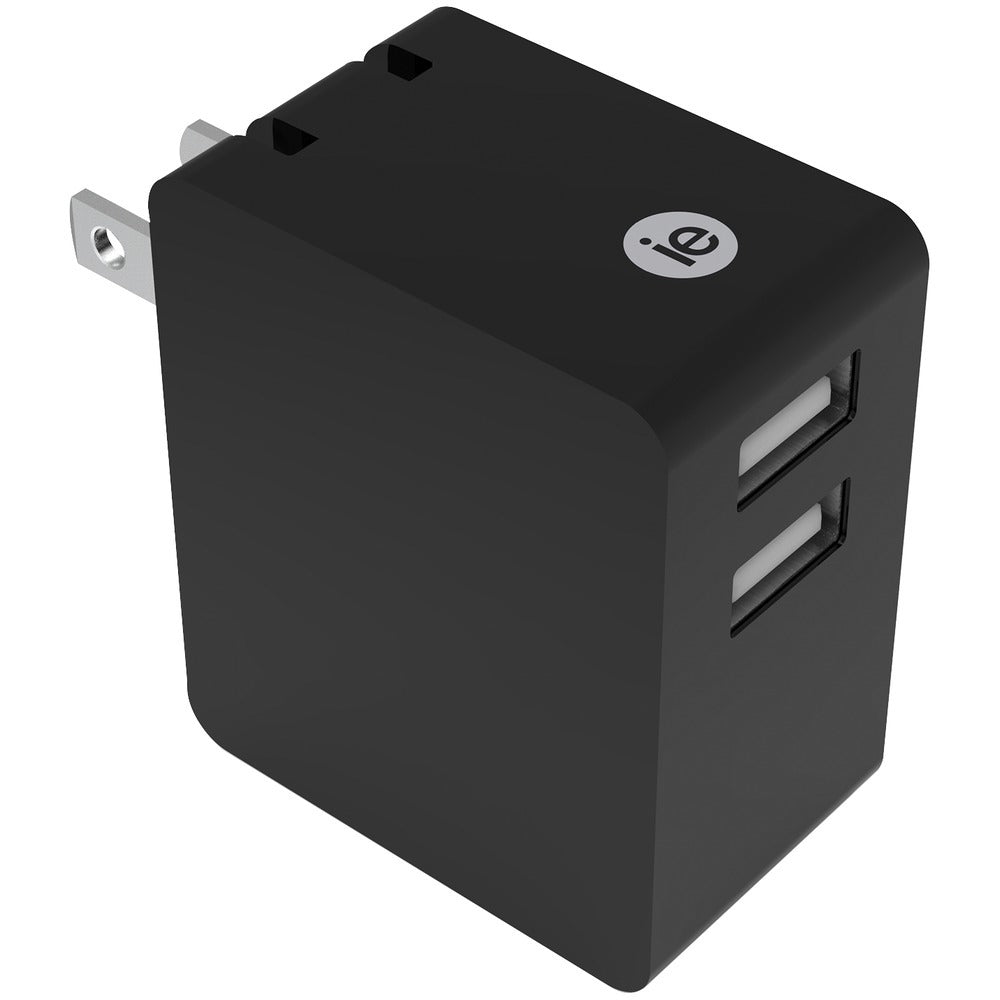 Iessentials 3.4-amp Dual Usb Wall Charger Ienac32abk