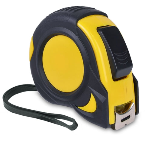 25 Rubberized Tape Measure W/belt Clip (black/yellow)