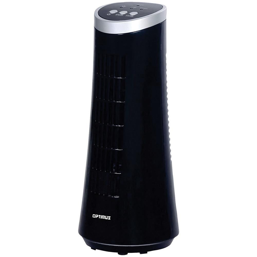 Optimus 12&amp;quot; Desktop Ultraslim Oscillating Tower Fan (black) Opsf7345bk