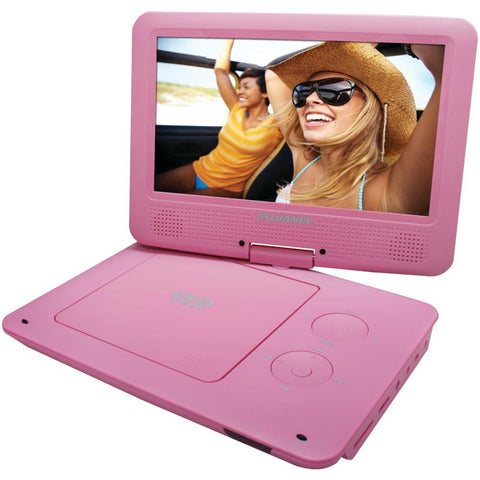 Sylvania Sdvd9020b-pink 9 Portable Dvd Player With 5-hour Battery (pink)