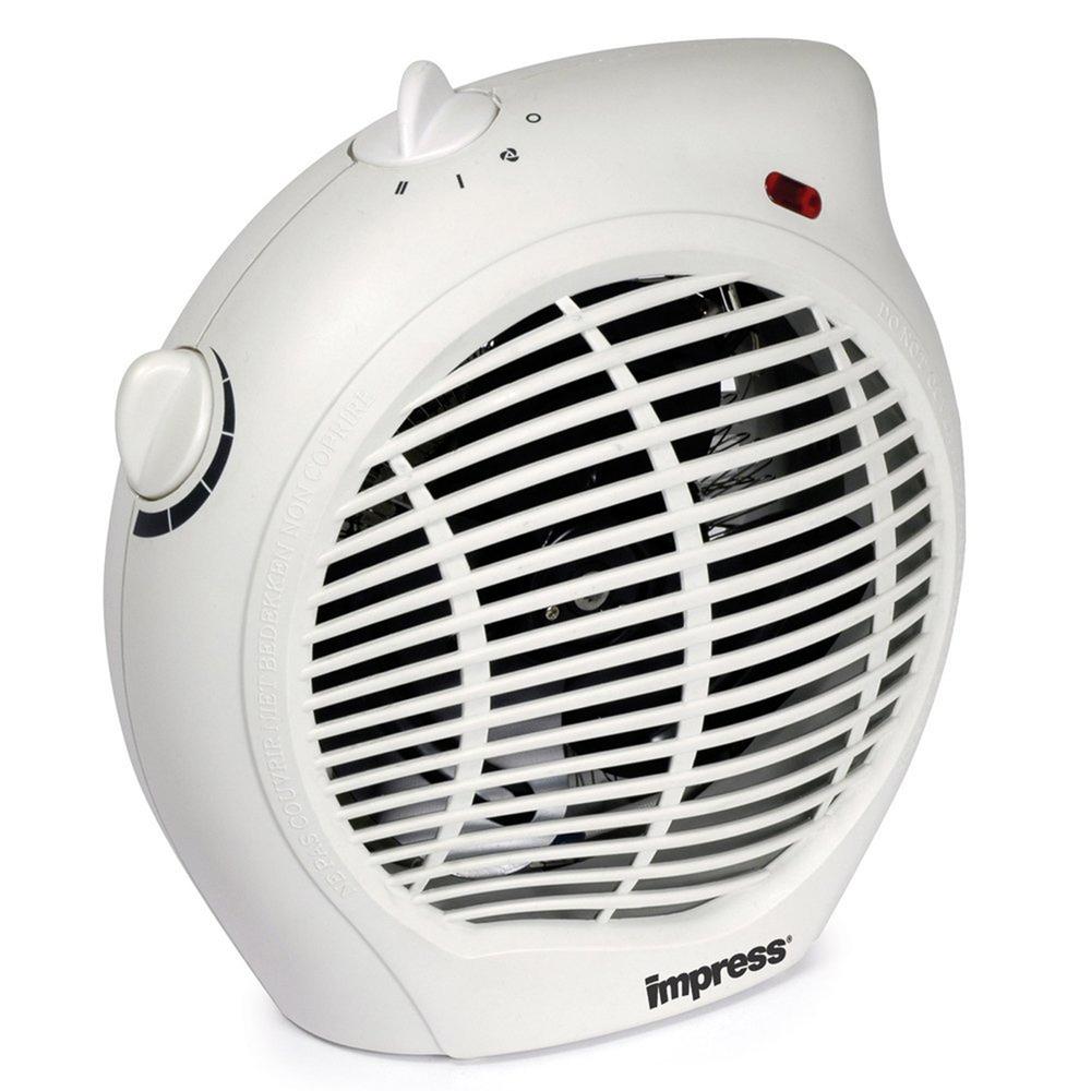 Impress Dual Setting Fan Heater With Adjustable Thermostat