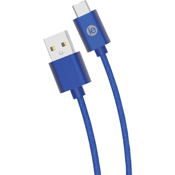 Charge & Sync Braided USB-C(TM) to USB-A Cable, 10ft (Blue)