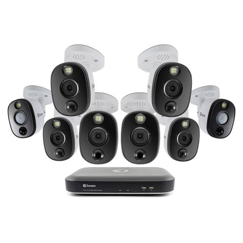 4K Surveillance System Kit with 8-Channel 2 TB DVR and Eight 4K Cameras