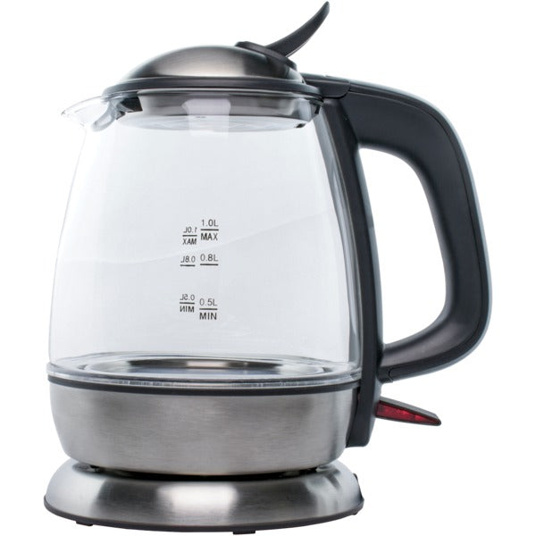 1-Liter Cordless Glass Electric Kettle