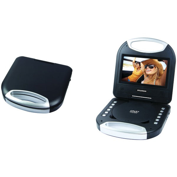 7-In. Portable DVD Player with Integrated Handle and Earphones (Black)